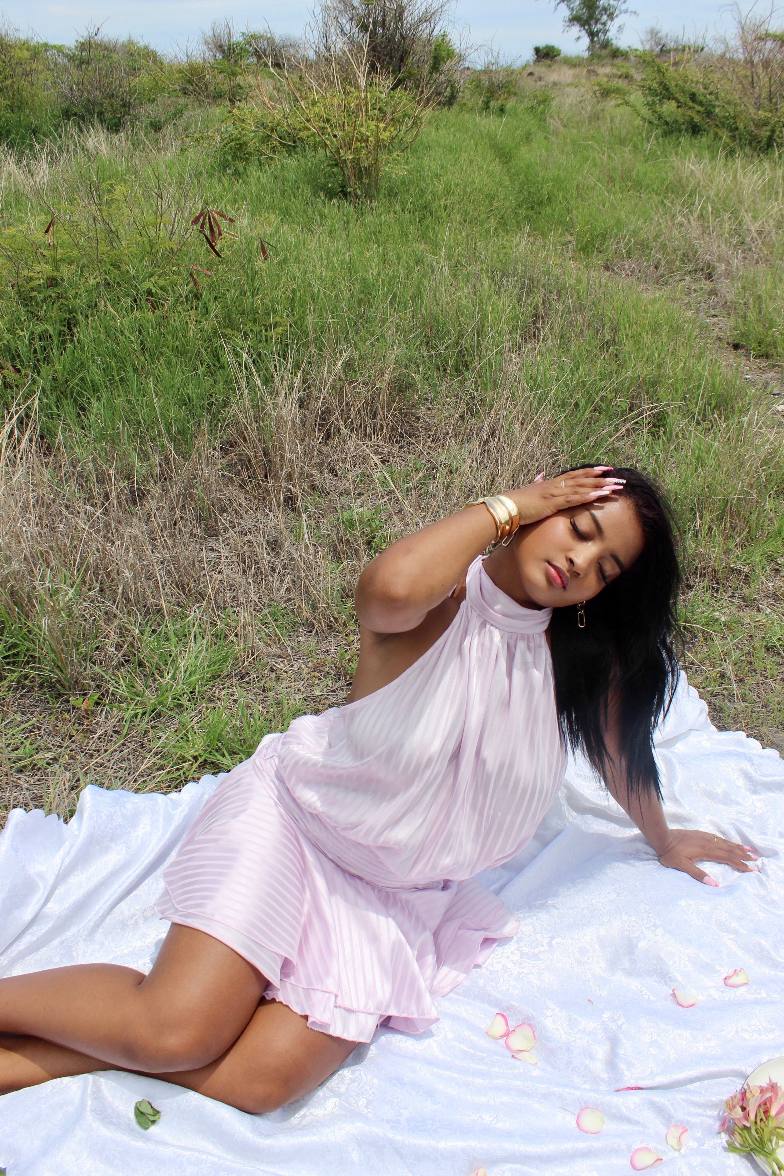 Robe patineuse rose poudré - Butterfly