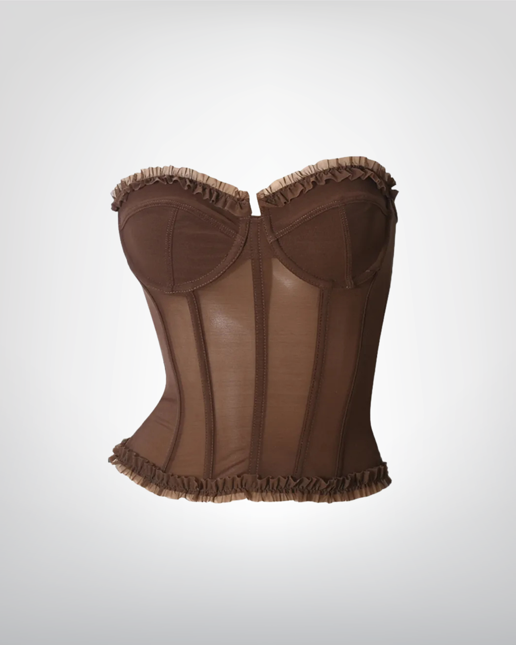 Corset bustier marron - Forever