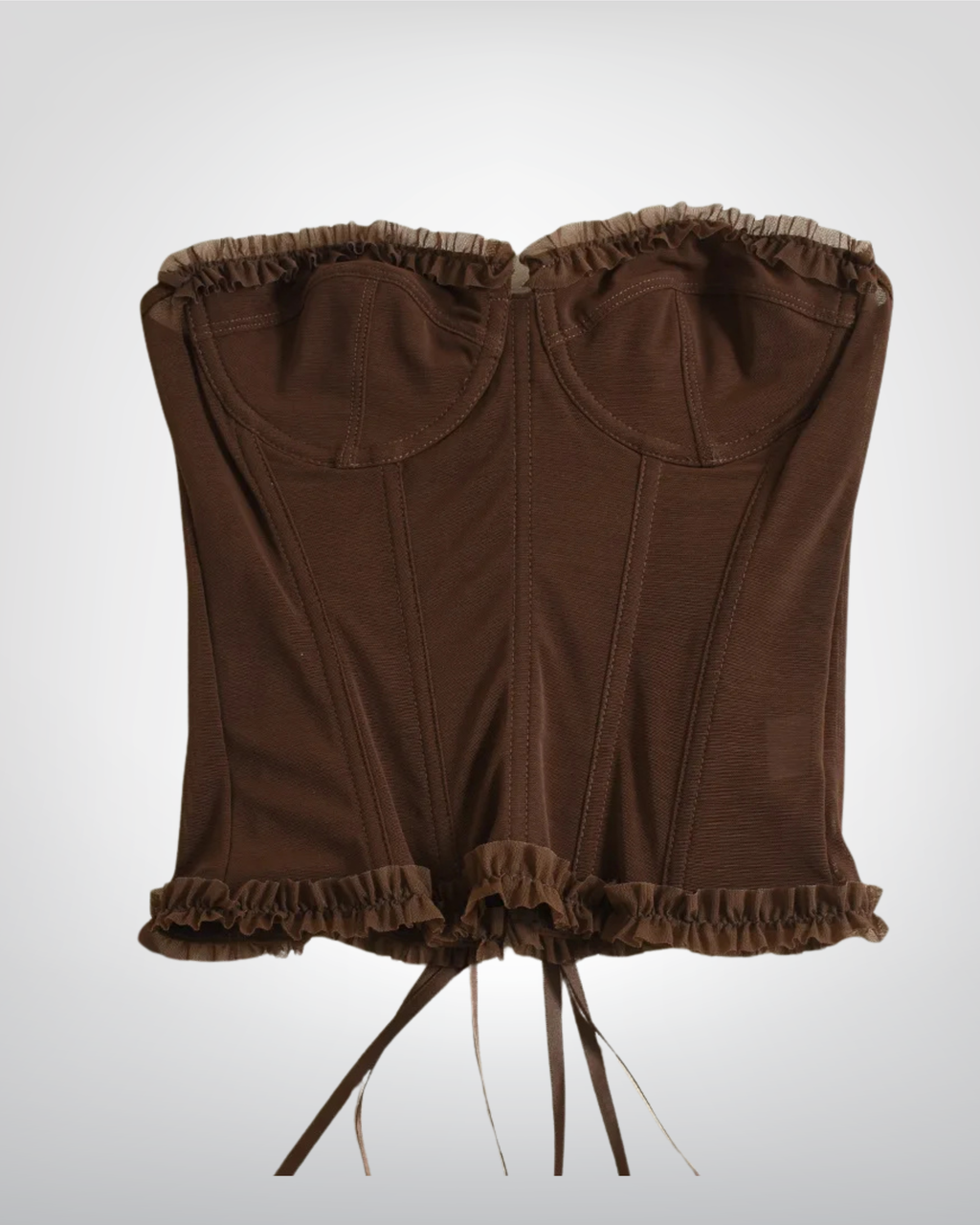 Corset bustier marron - Forever
