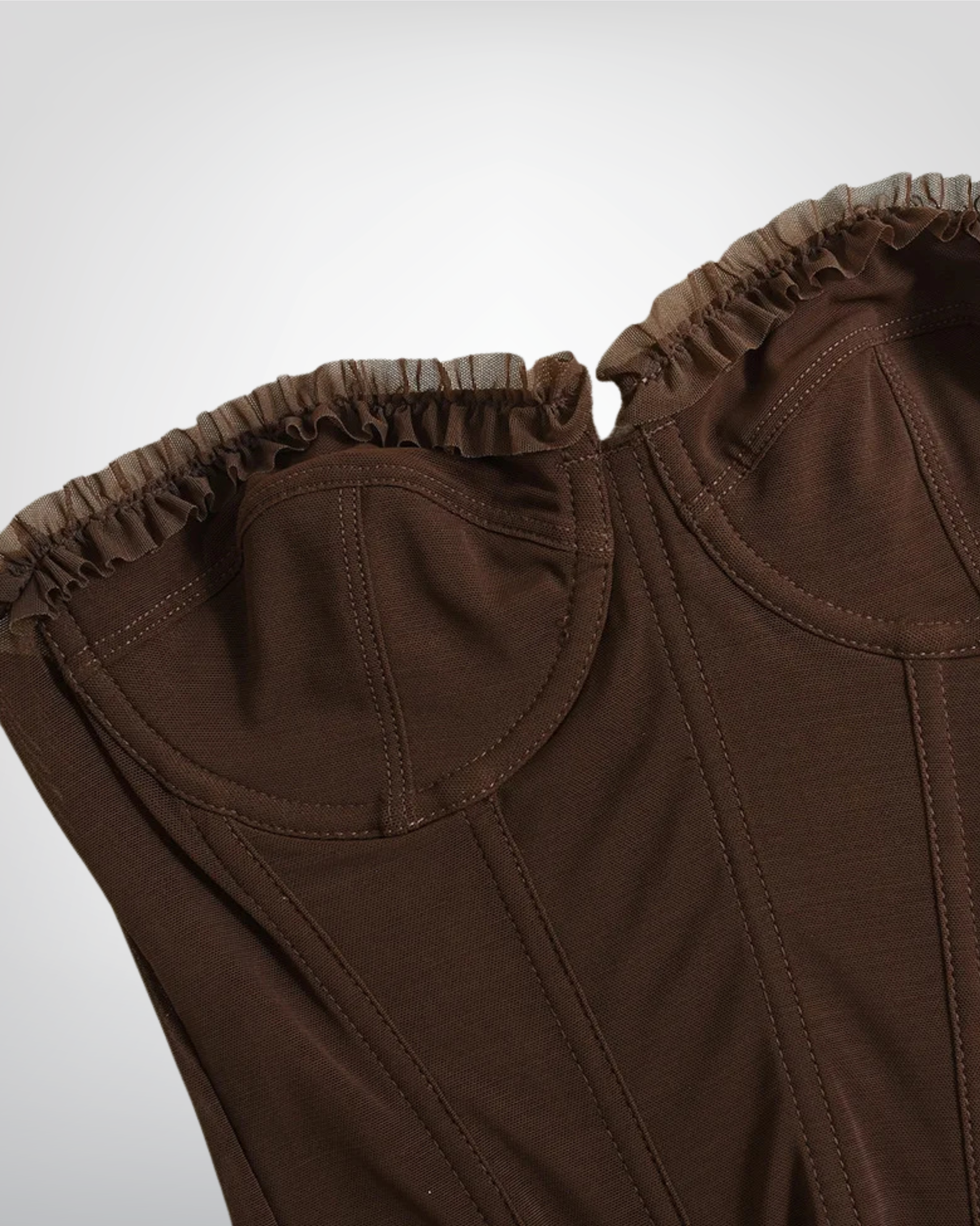 Corset bustier marron - Forever (Précommande)