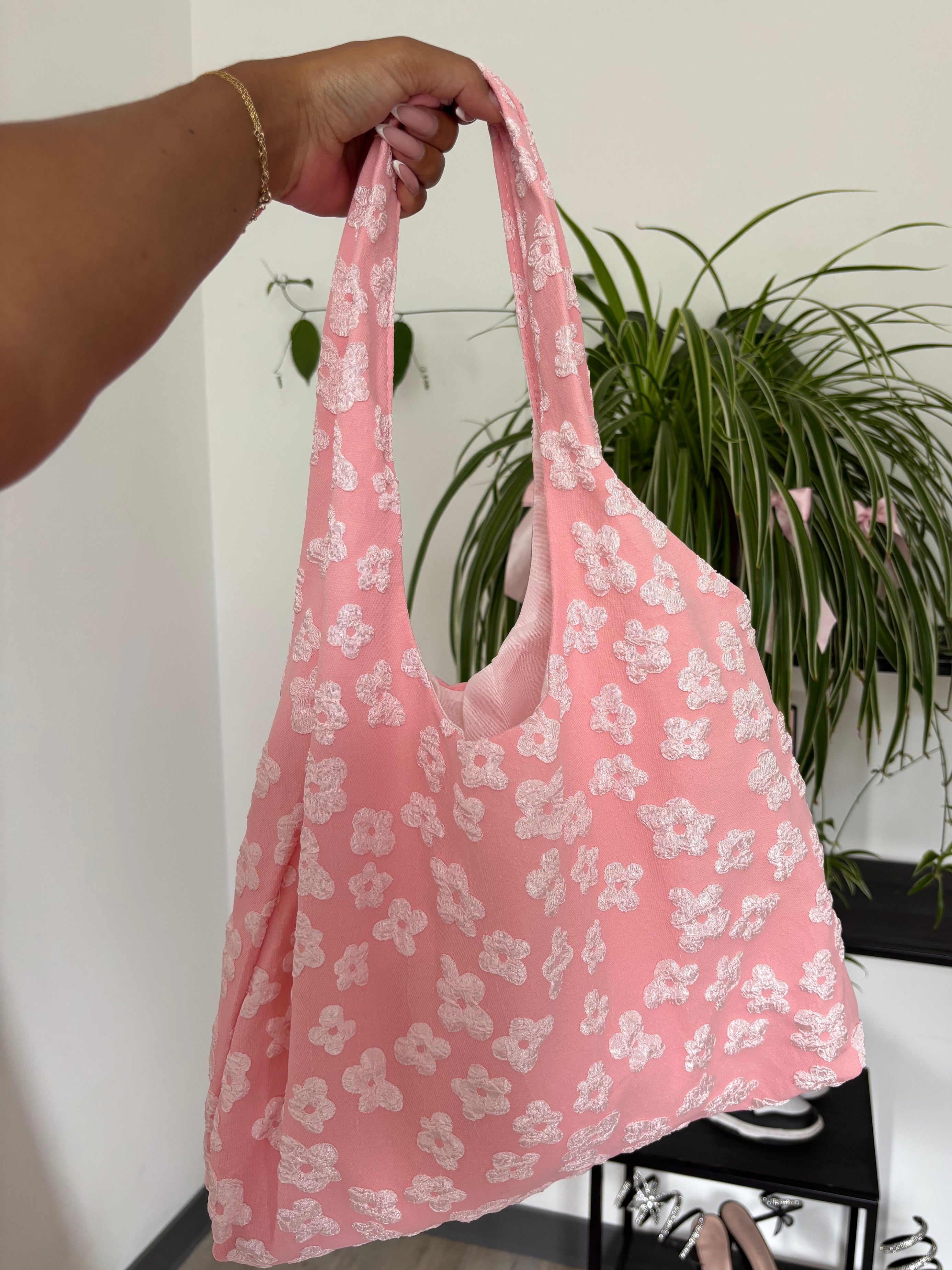 Tote bag rose