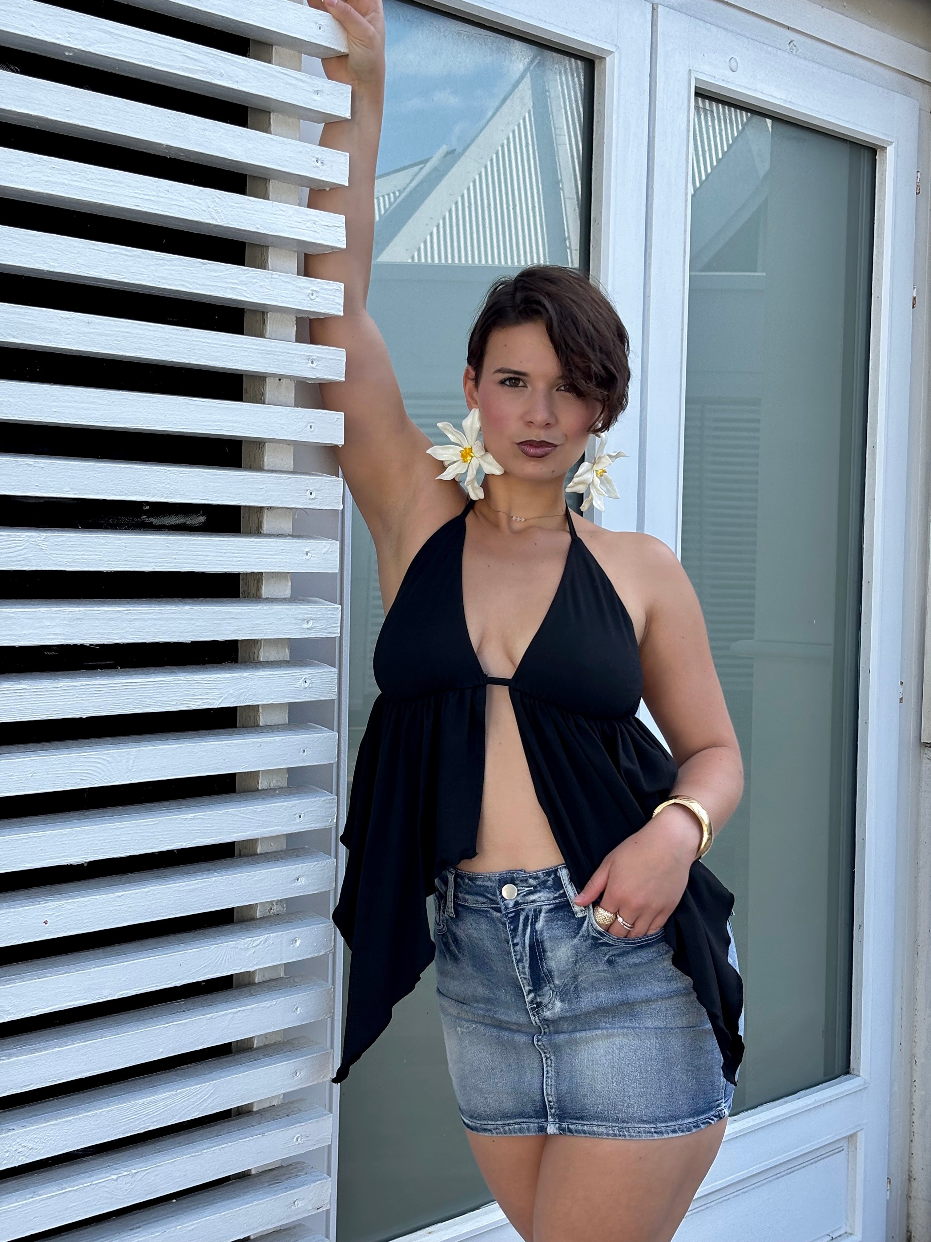 Top Franges Dos Nu - Christina