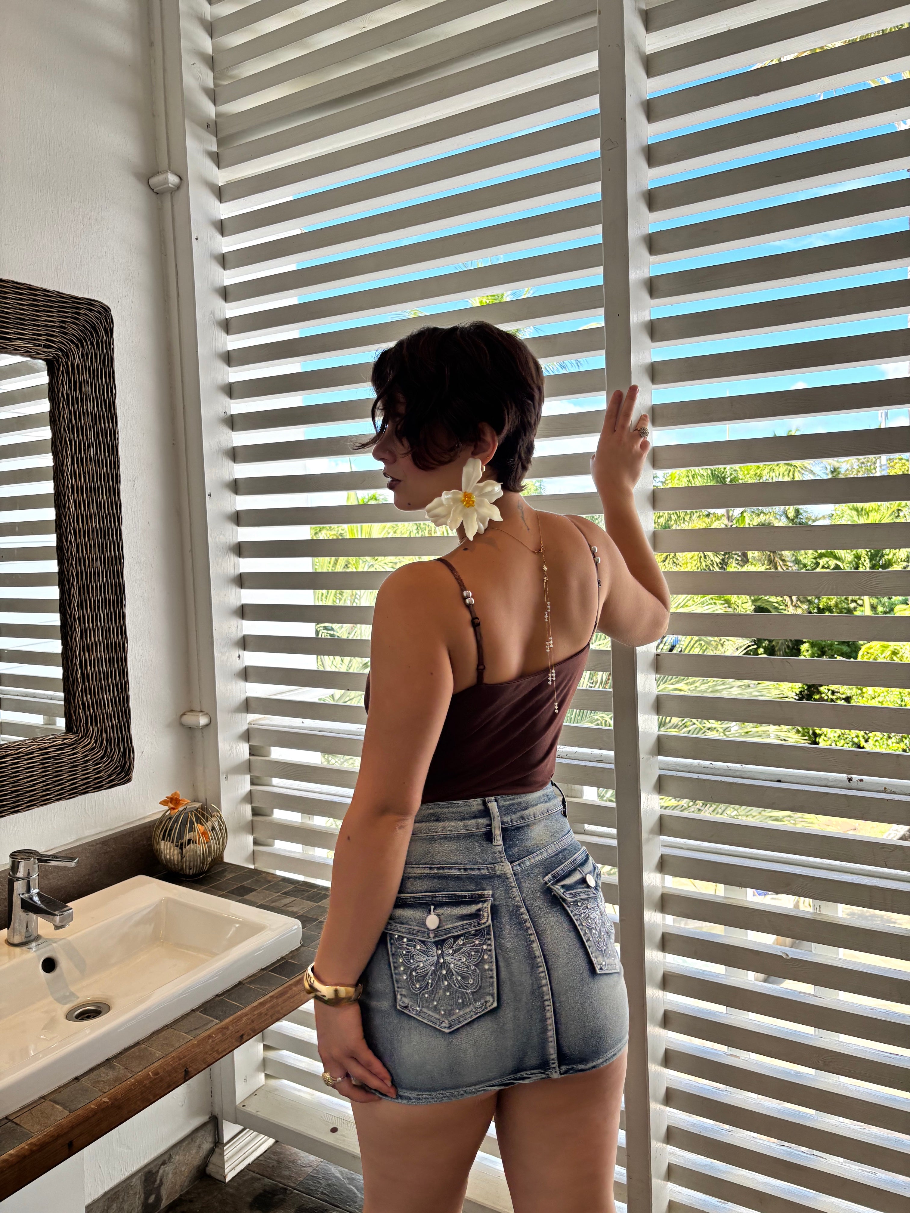 Top Bretelles Perles - Aaliyah