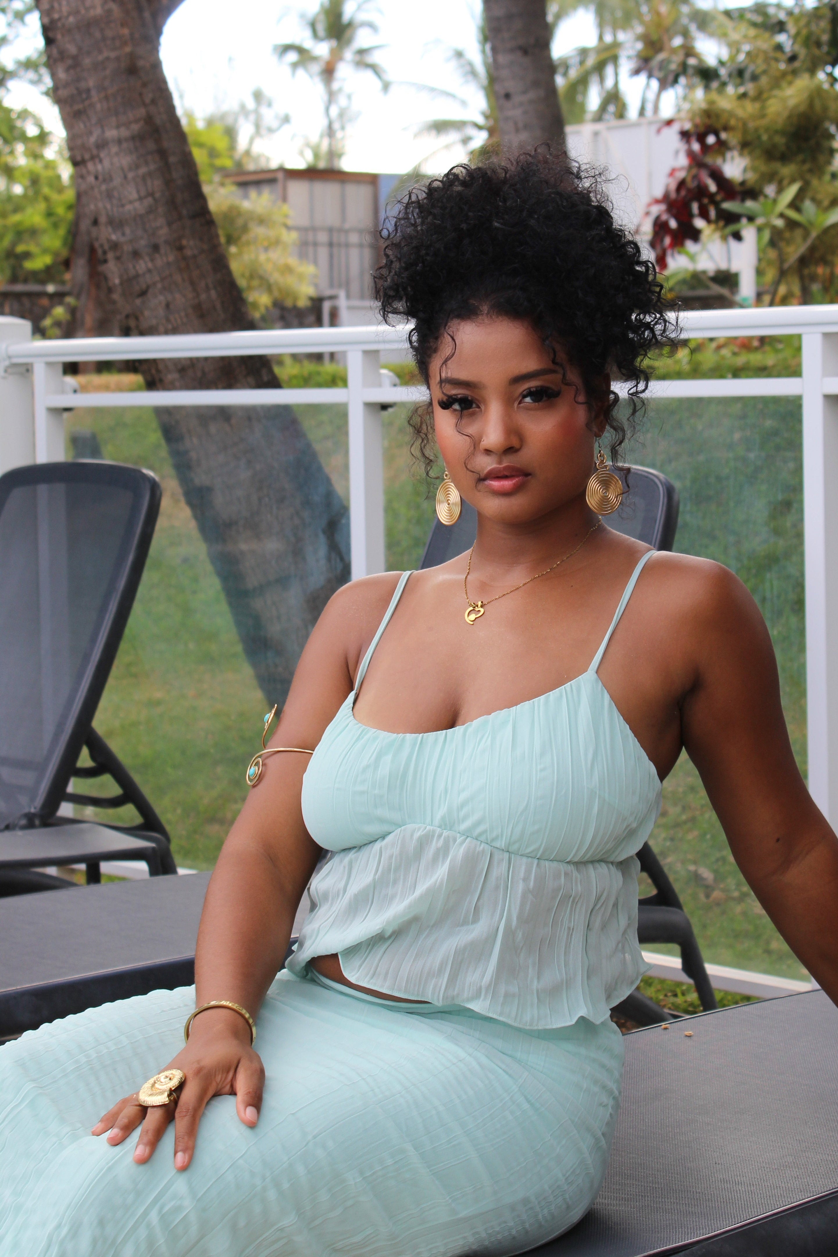 Ensemble Top et Jupe Longue Vert Pastel - Lys