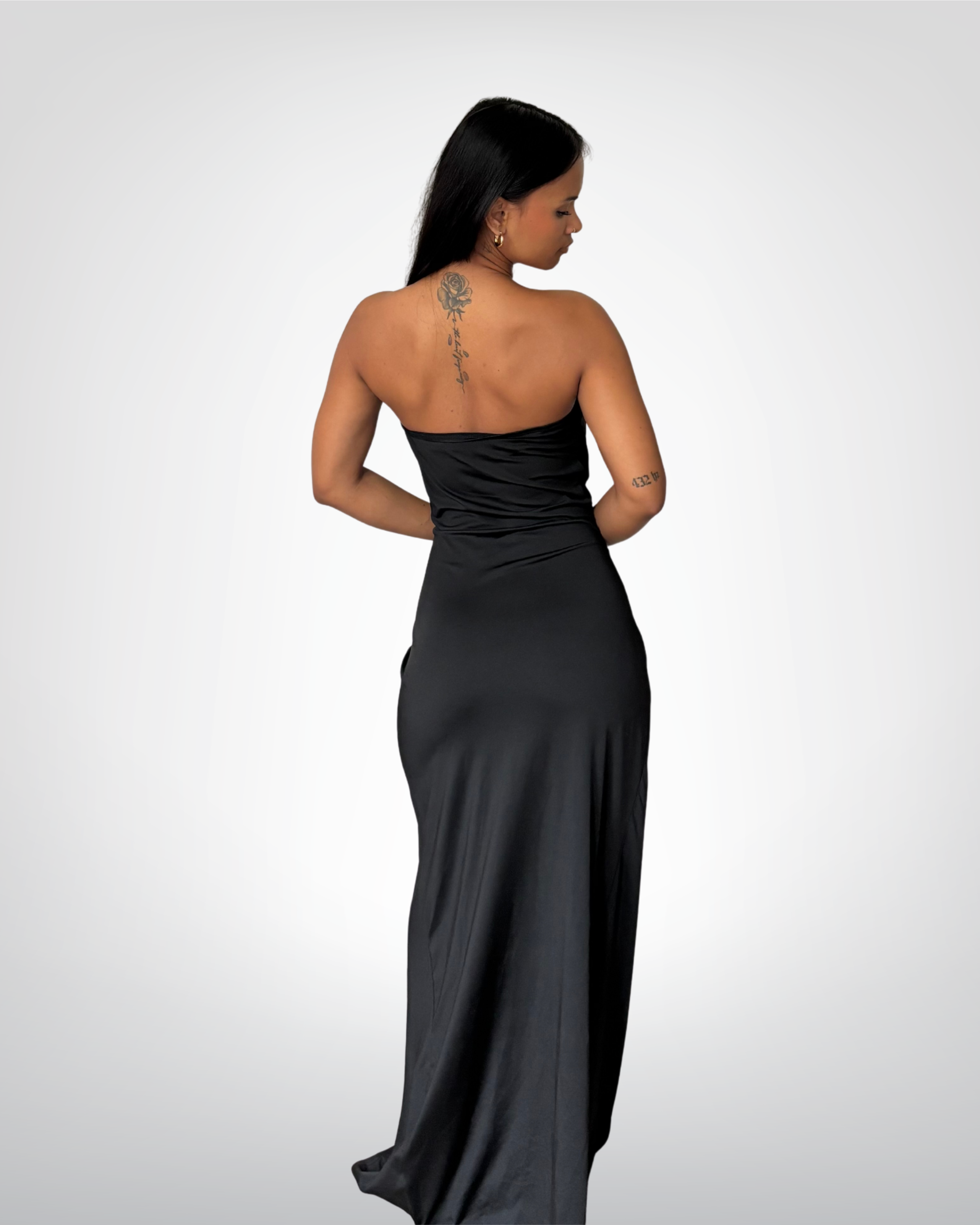 Robe longue bustier noire - Obsession