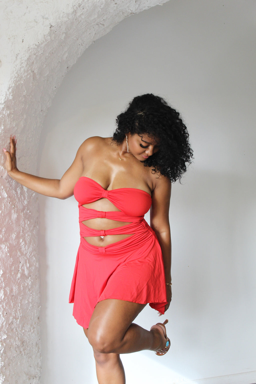 Robe courte rouge - Flamenco