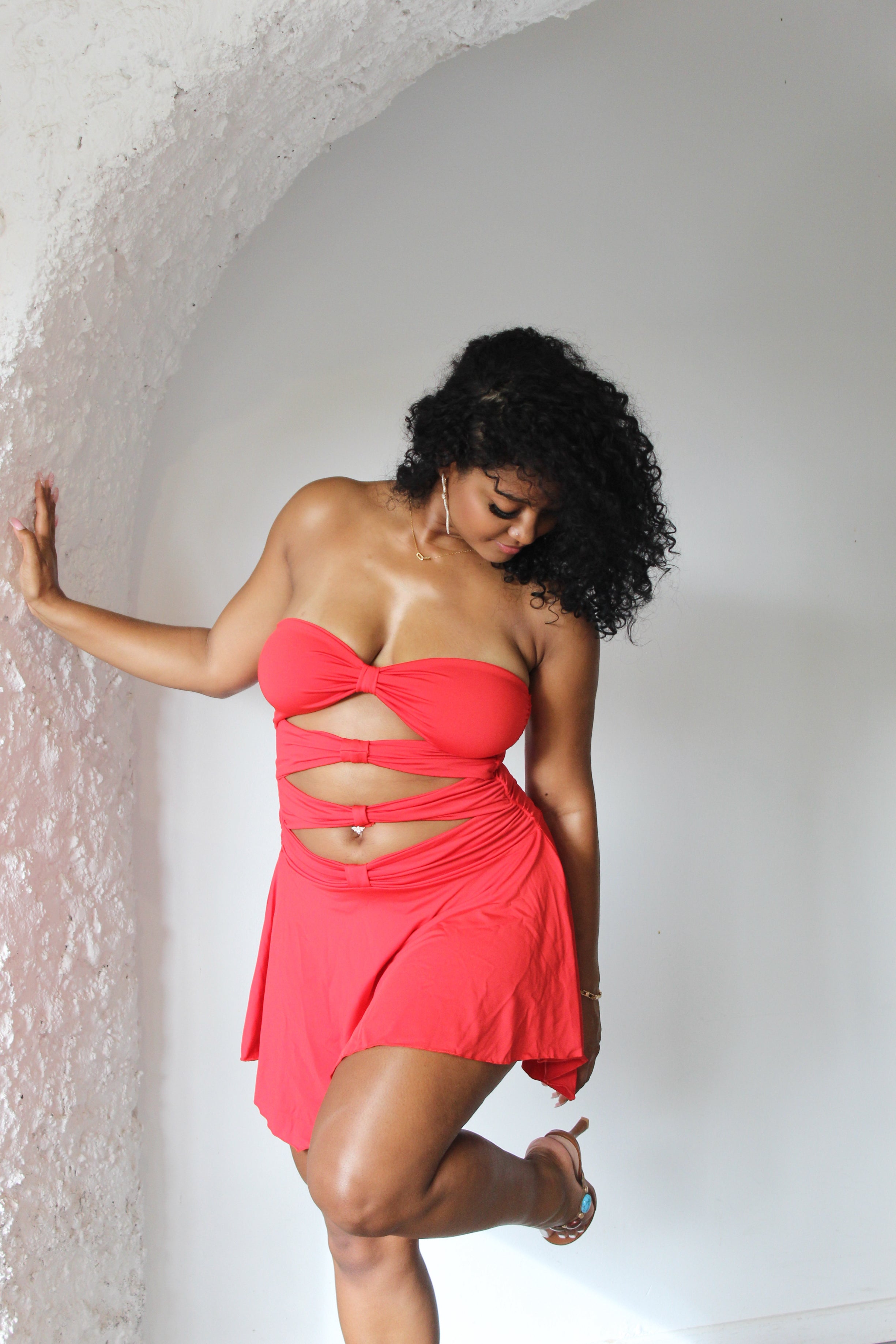 Robe courte rouge - Flamenco