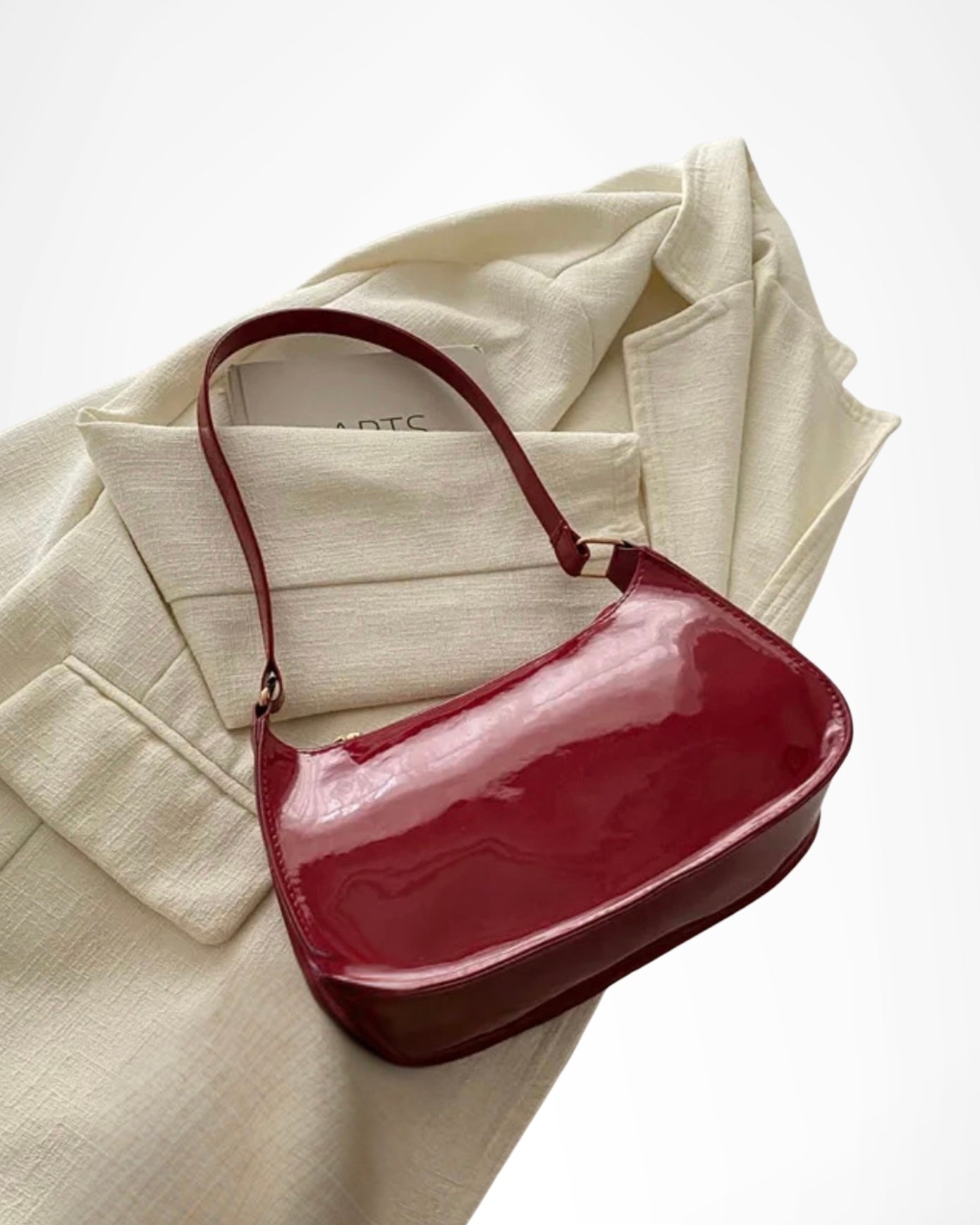 Sac à main rouge métallique - Glam