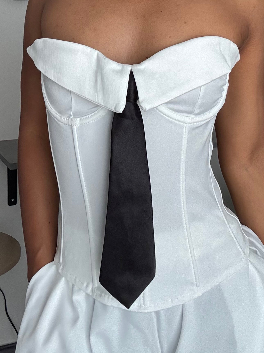 Corset bustier - Cravate