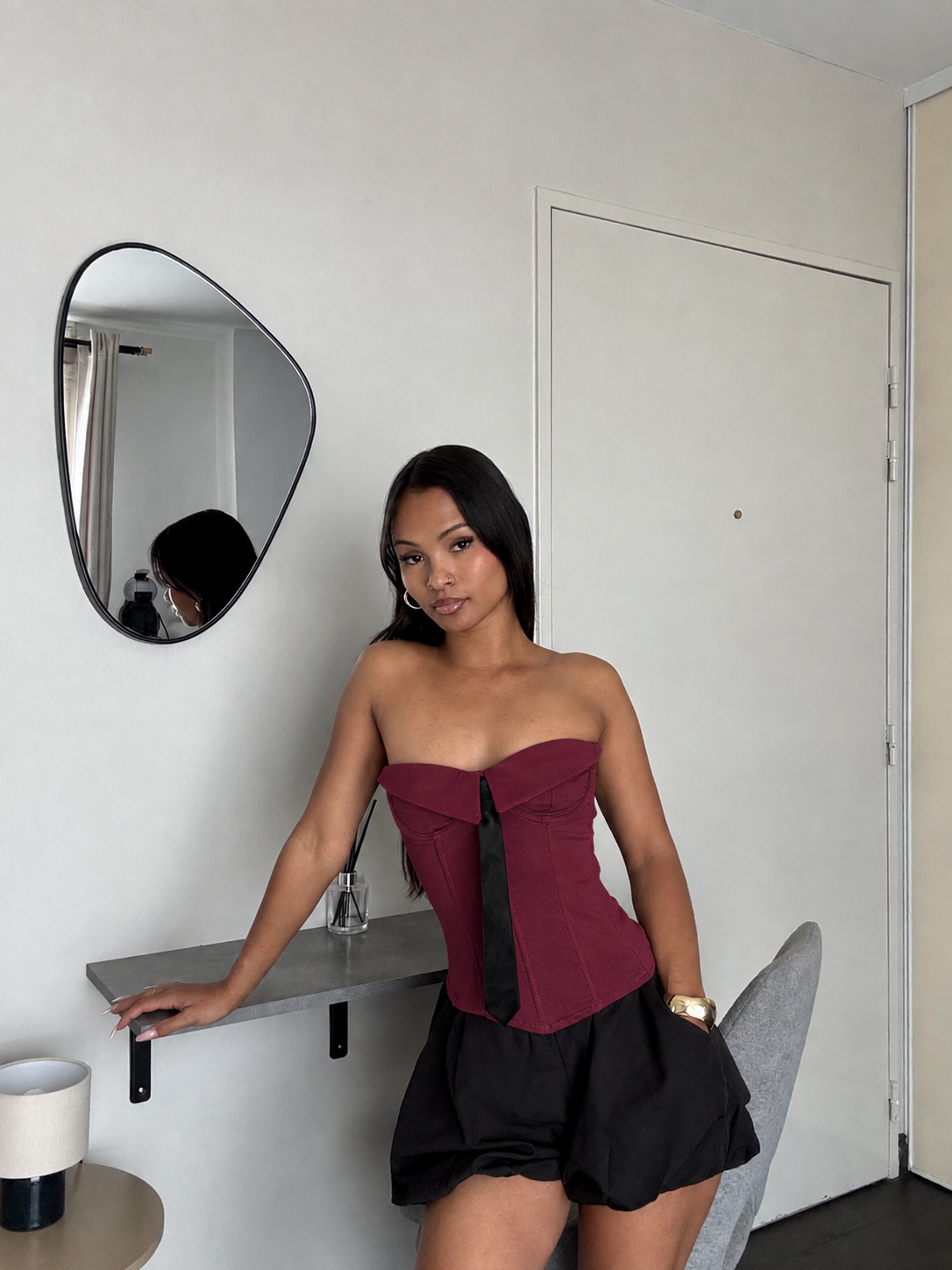 Corset bustier - Cravate
