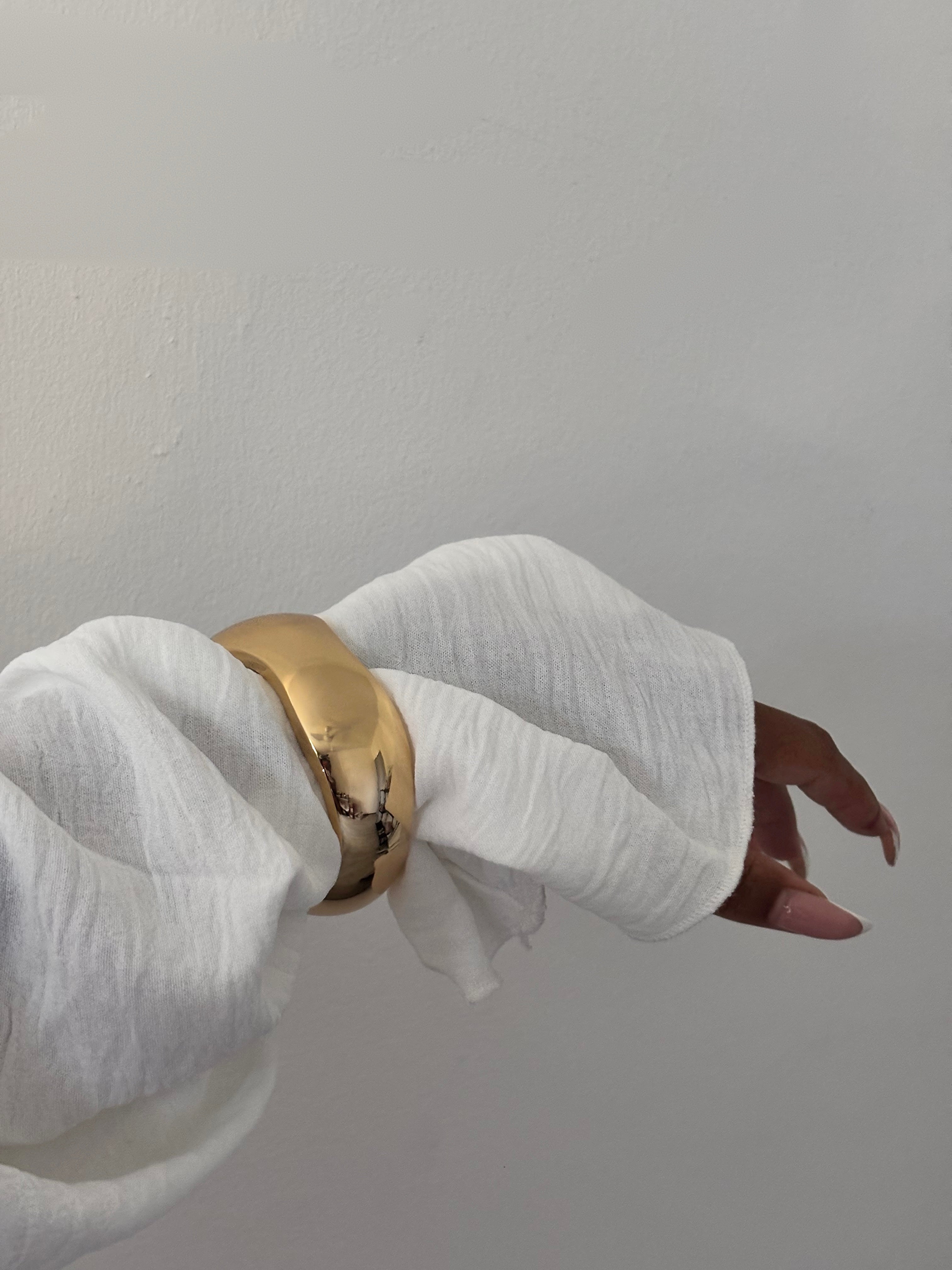 Bracelet Jonc Tendance - Doré