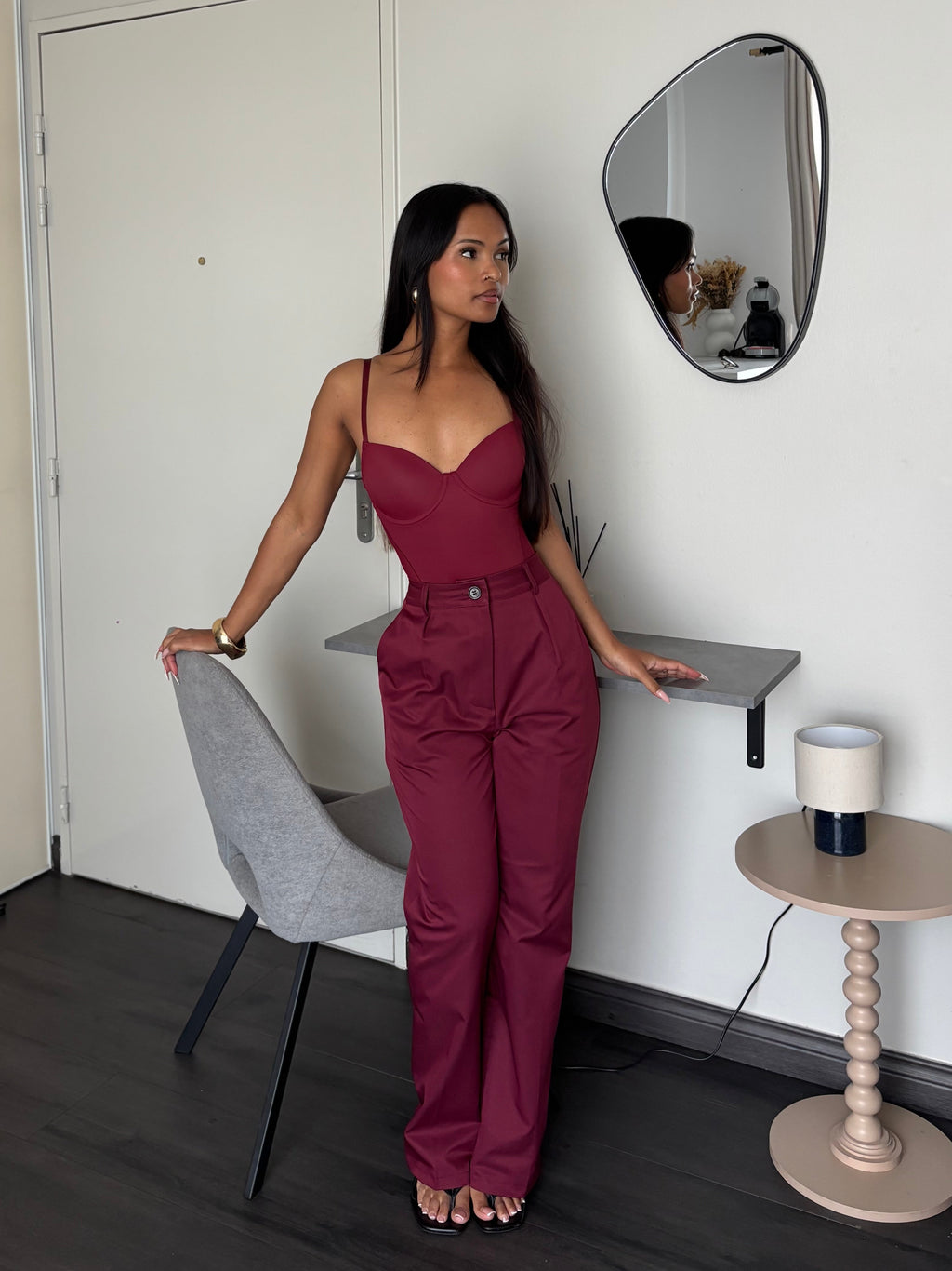 Pantalon droit - Burgundy