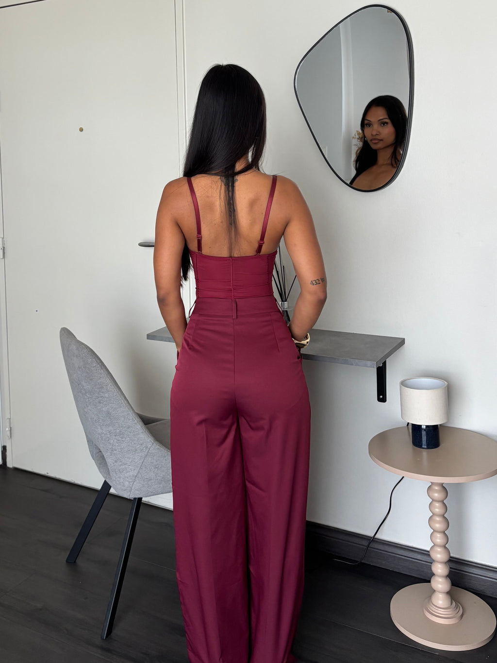 Pantalon droit - Burgundy