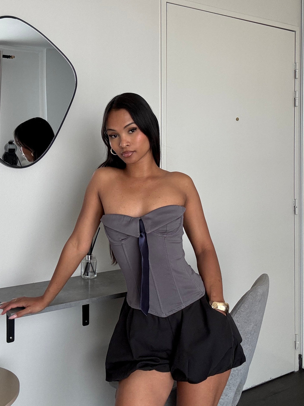 Corset bustier - Cravate