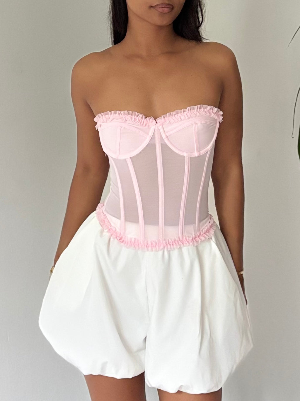 Short ballon blanc